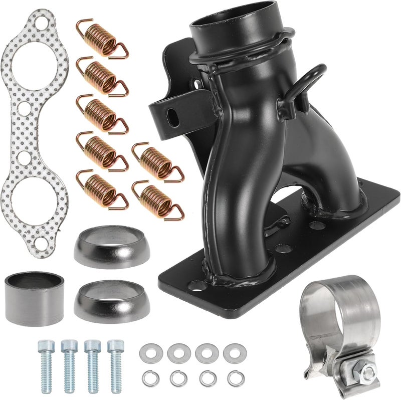 Deridi 1262138-489 Exhaust Manifold with Exhaust Pipe Donut Gasket Seal Spring Kit for Polaris for Ranger 800 for Polaris for Ranger for Crew HD XP 800 2010 2011 2012 2013 2014 - Image 1